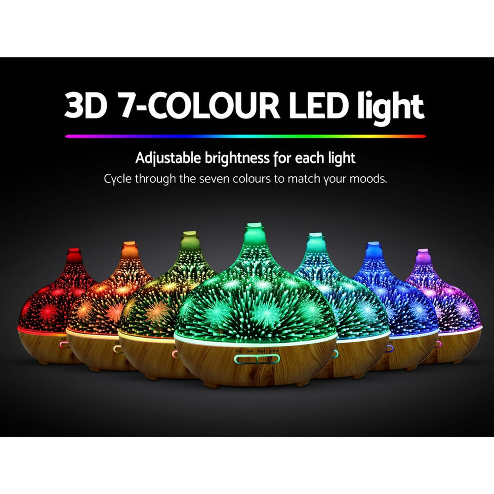 3D Glass Aroma Diffuser | 400ml Aroma Diffuser | Ethereal Diffusers