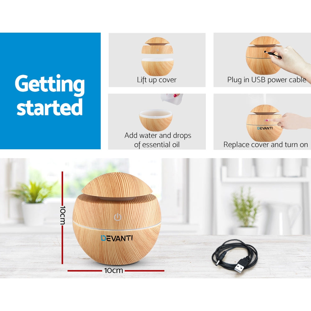 Aromatherapy Light Wood Diffuser | Aroma Diffuser | Ethereal Diffusers