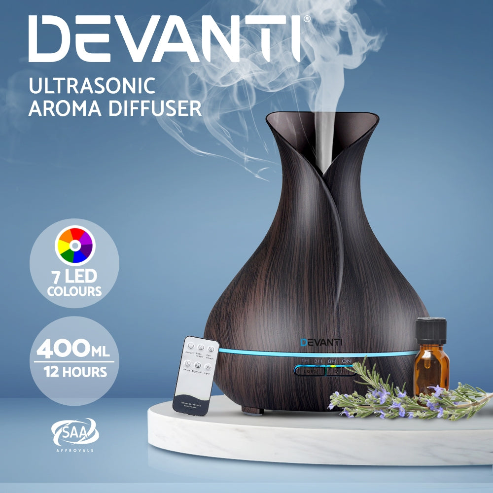 Dark Wood 400ml Diffuser | Aromatherapy Wood 400ml |Ethereal Diffusers