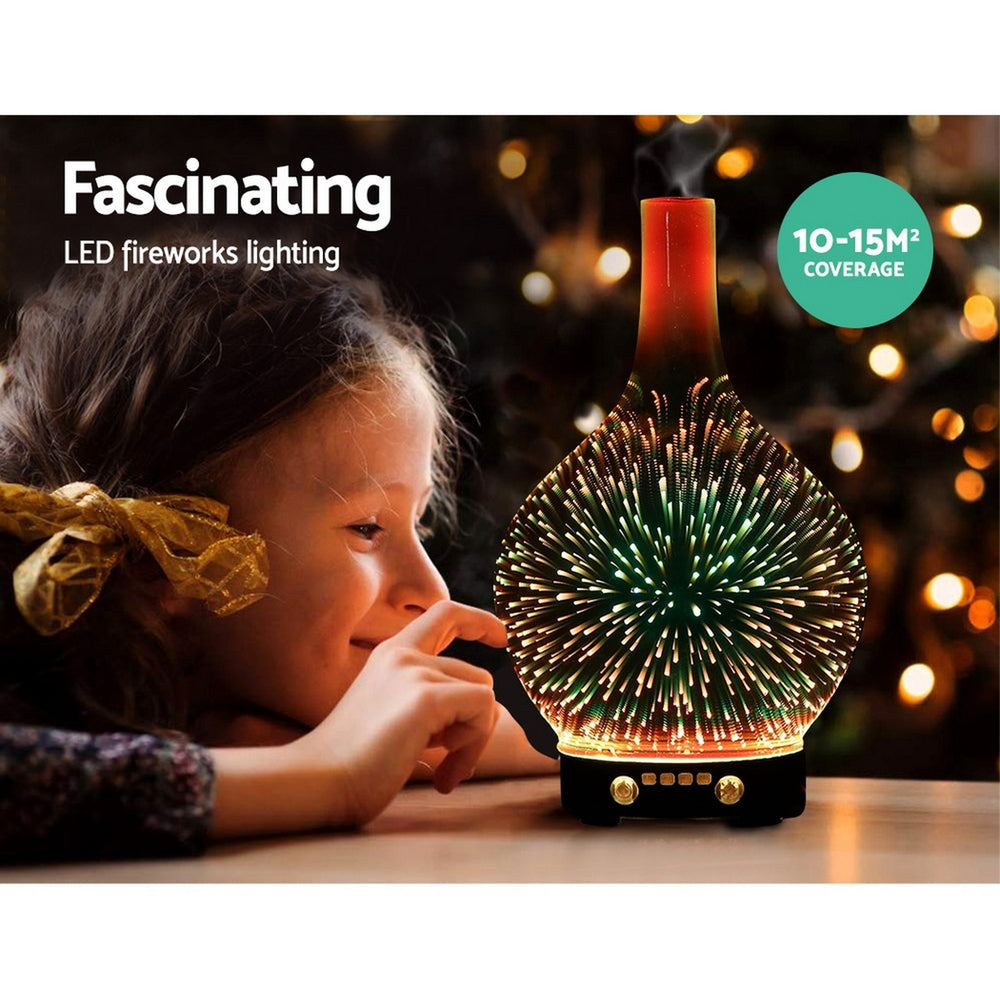 Devanti 3D Glass Diffuser | Aroma 3D Glass Diffuser|Ethereal Diffusers