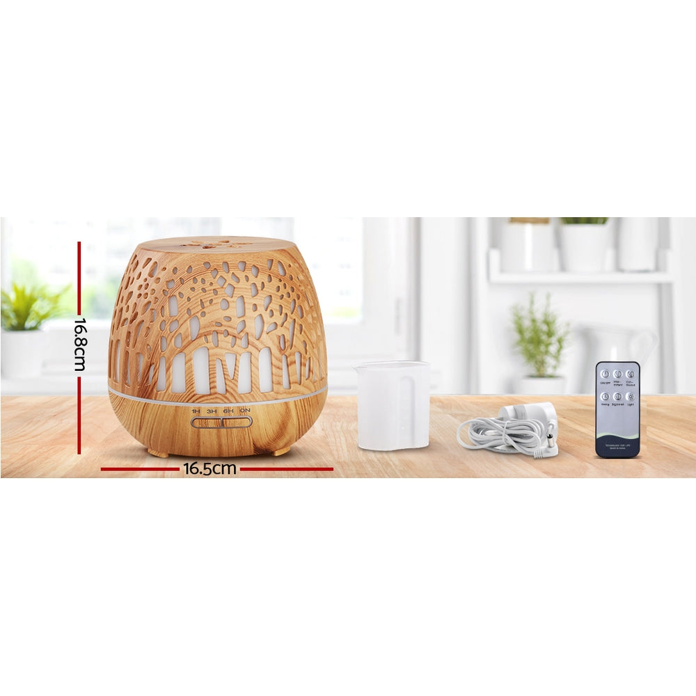 Aroma Diffuser Wood Grain | 400ml Aroma Diffuser | Ethereal Diffusers