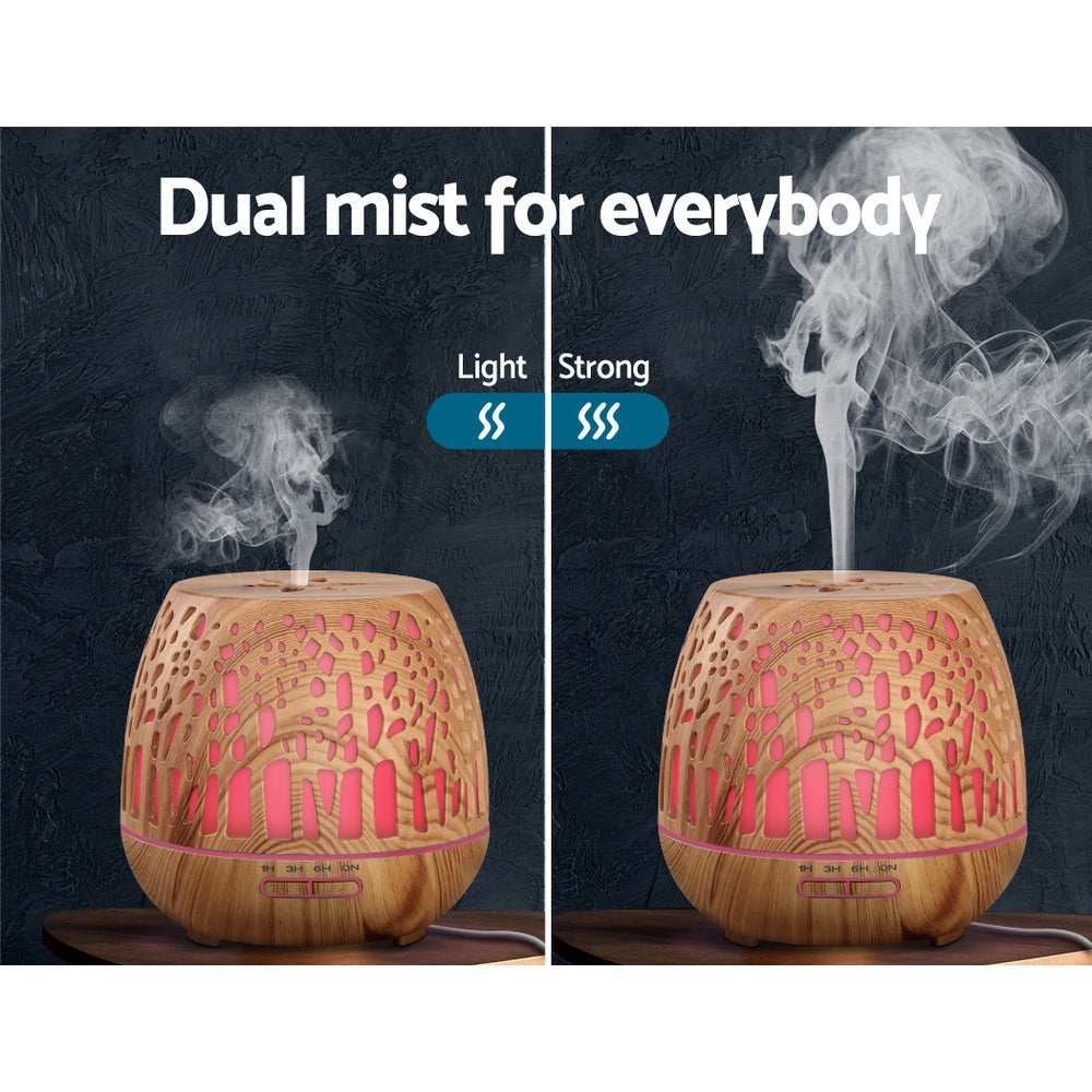 Aroma Diffuser Wood Grain | 400ml Aroma Diffuser | Ethereal Diffusers