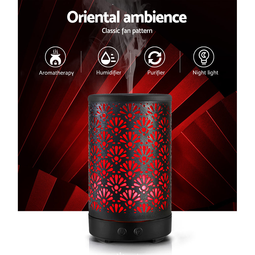 Aromatherapy Black Diffuser | 100ml Aroma Diffuser |Ethereal Diffusers