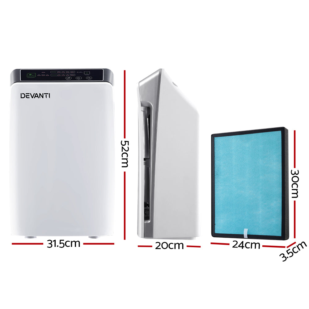 Devanti Air Purifier | Odour Virus Remover | Ethereal Diffusers