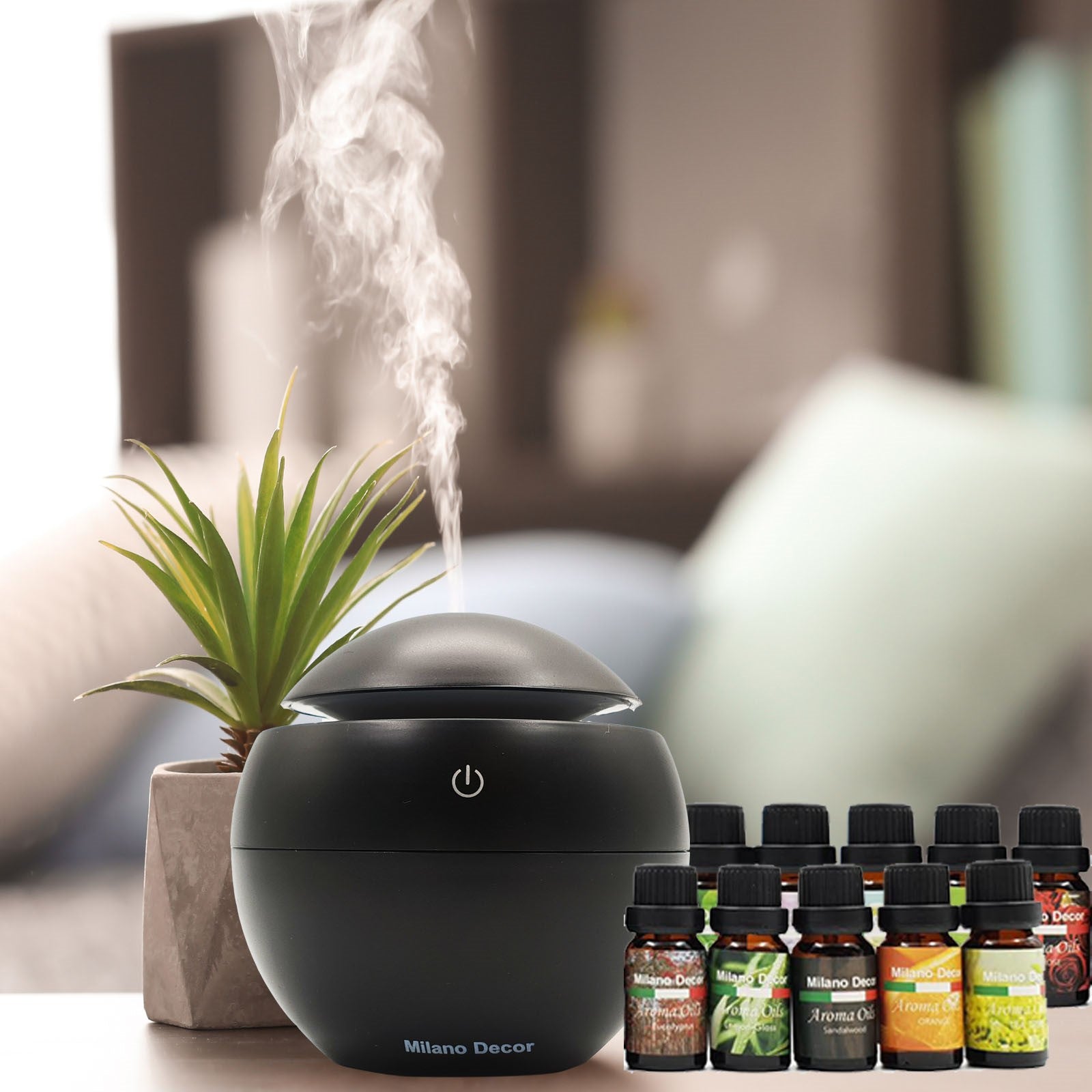LED Light Humidifier | Ultrasonic Diffuser Set | Ethereal Diffusers