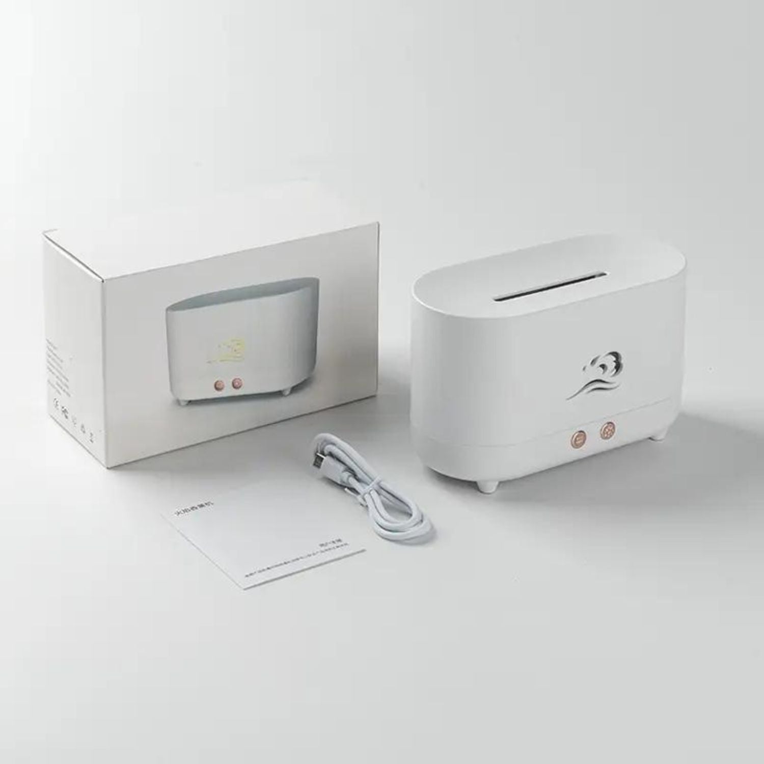 Flame Aromatherapy Diffuser | White Humidifier | Ethereal Diffusers