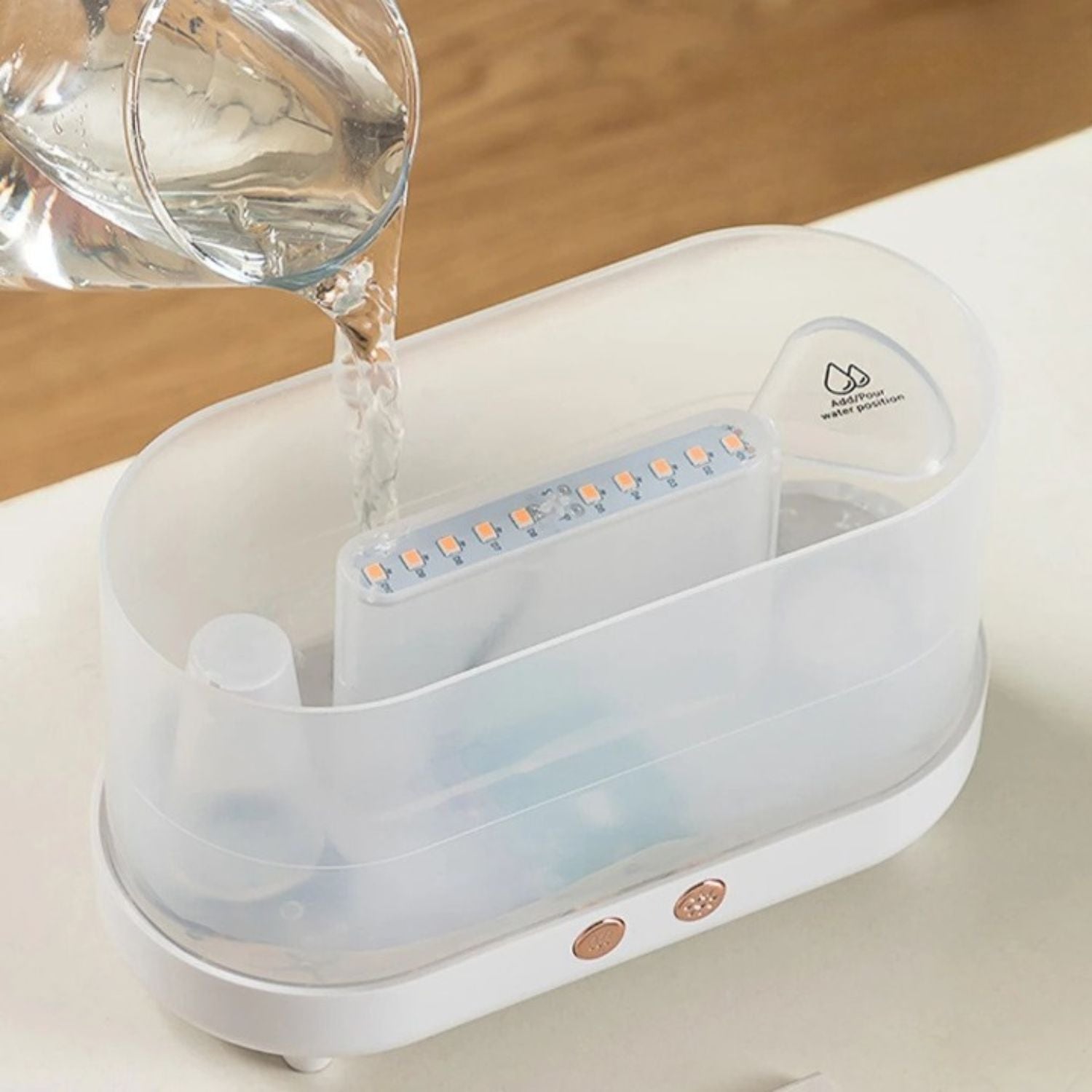 Flame Aromatherapy Diffuser | White Humidifier | Ethereal Diffusers