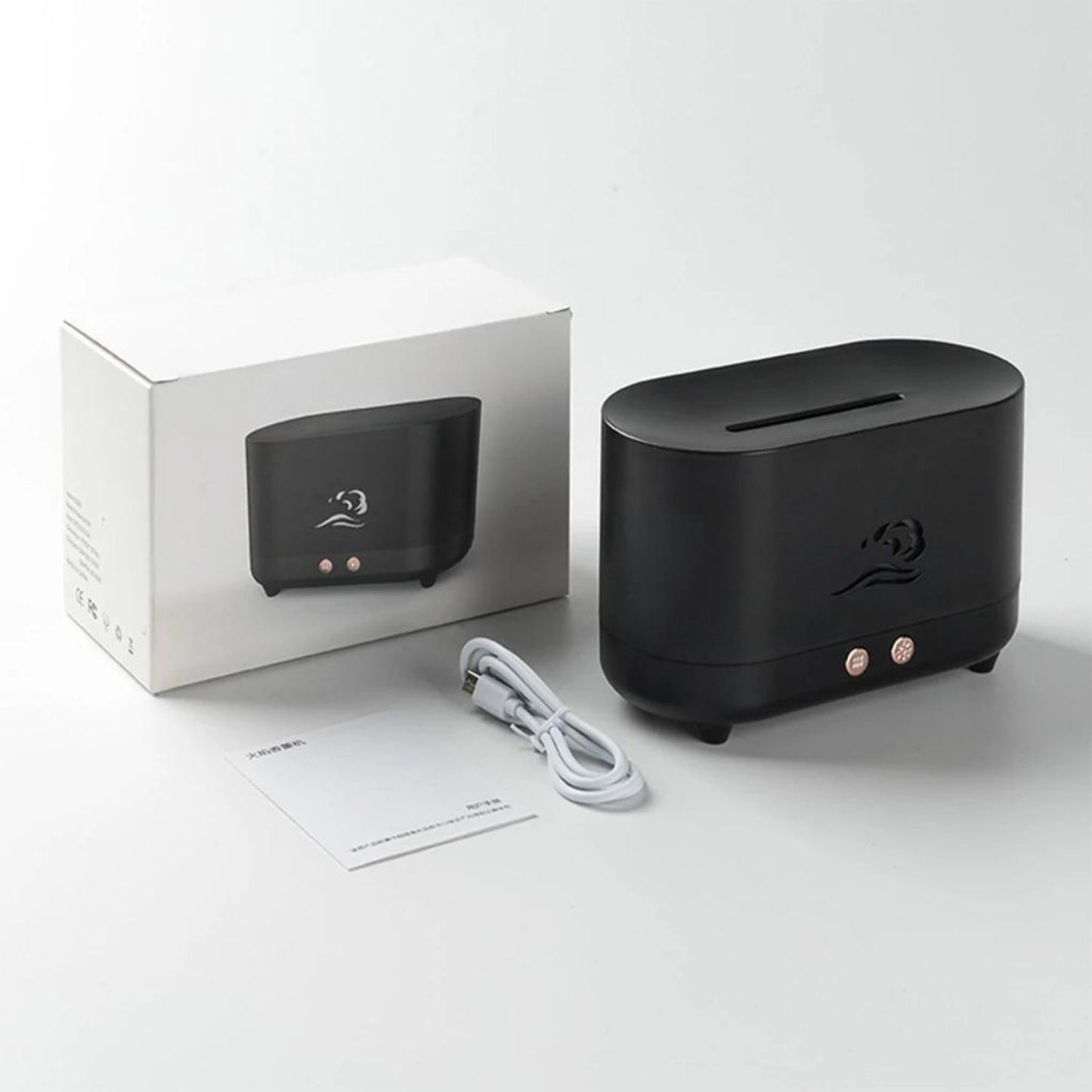 Flame Humidifier Diffuser | Black Humidifier | Ethereal Diffusers