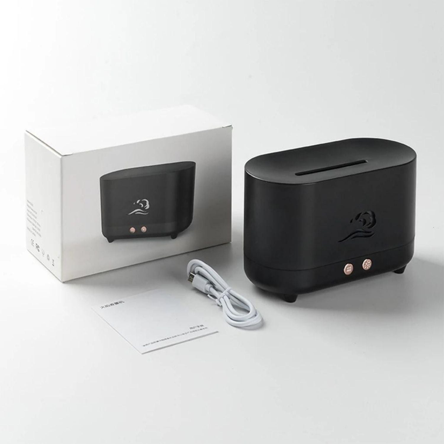 Flame Humidifier Diffuser | Black Humidifier | Ethereal Diffusers
