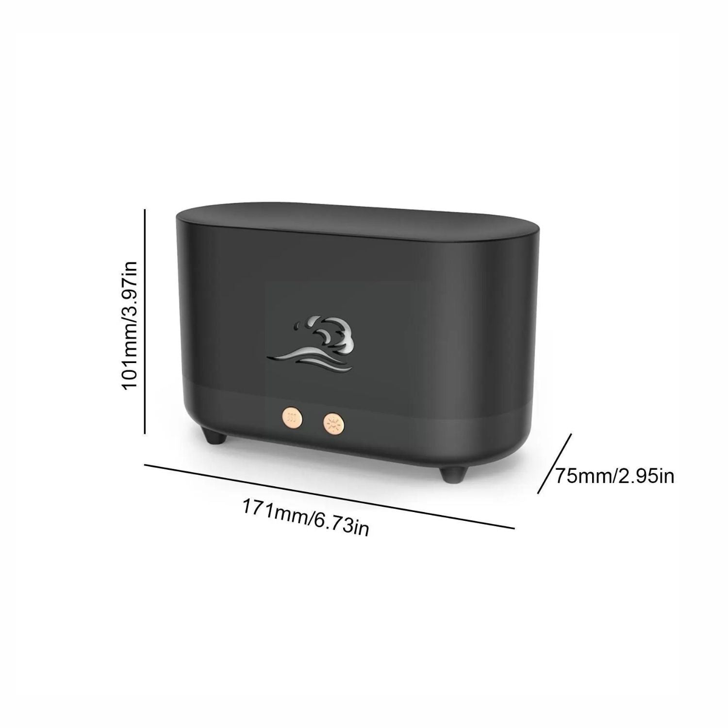 Flame Humidifier Diffuser | Black Humidifier | Ethereal Diffusers