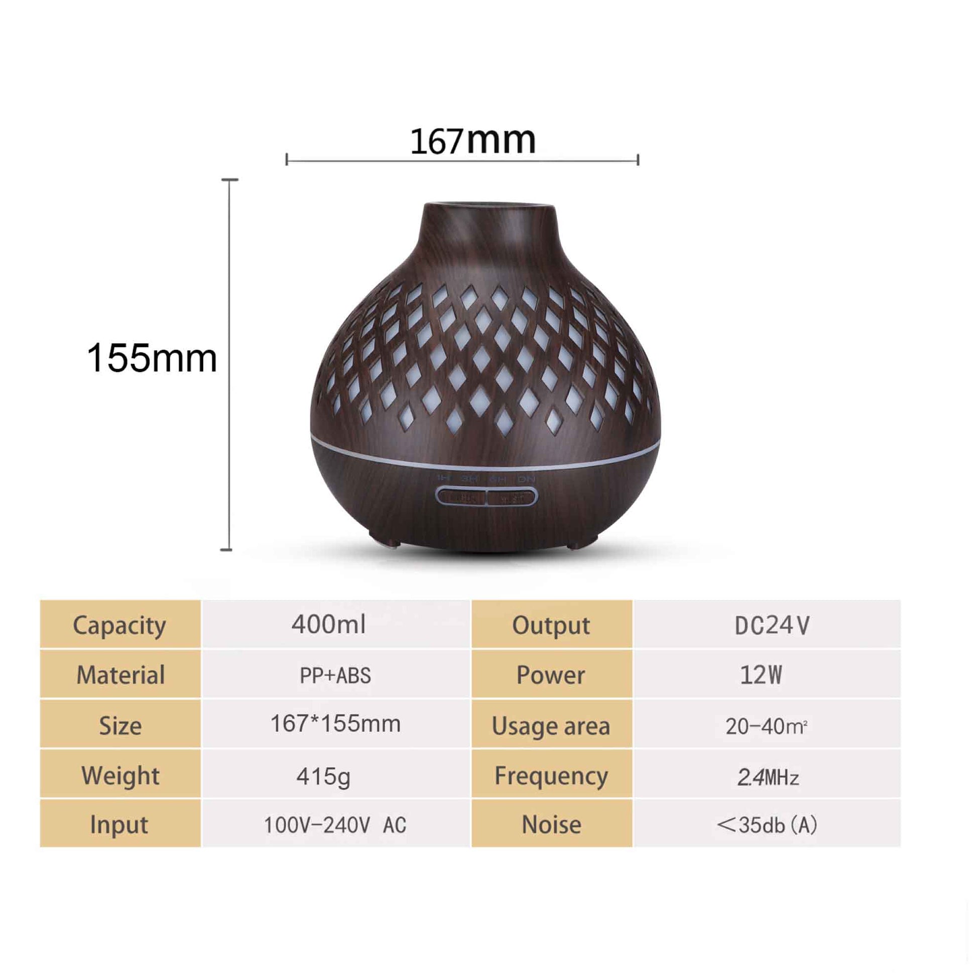 Hollowed Wood Mist Humidifier | Mist Humidifier | Ethereal Diffusers