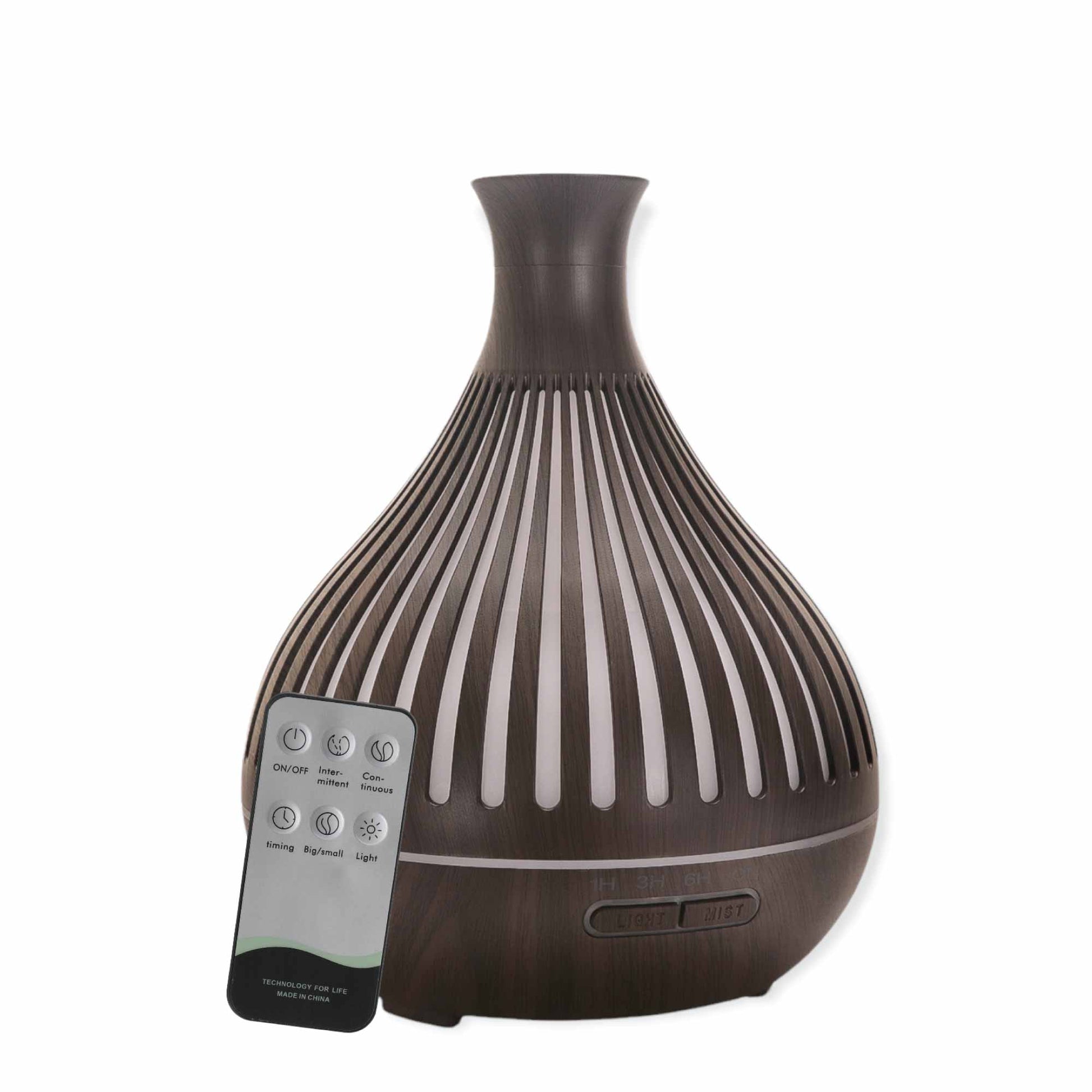 400ml Mist Humidifier | Dark Wood Aroma Diffuser | Ethereal Diffusers