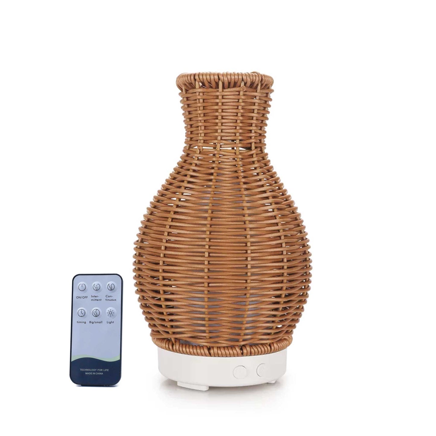 100ml Rattan Vase Mist Humidifier | Remote Diffuser|Ethereal Diffusers