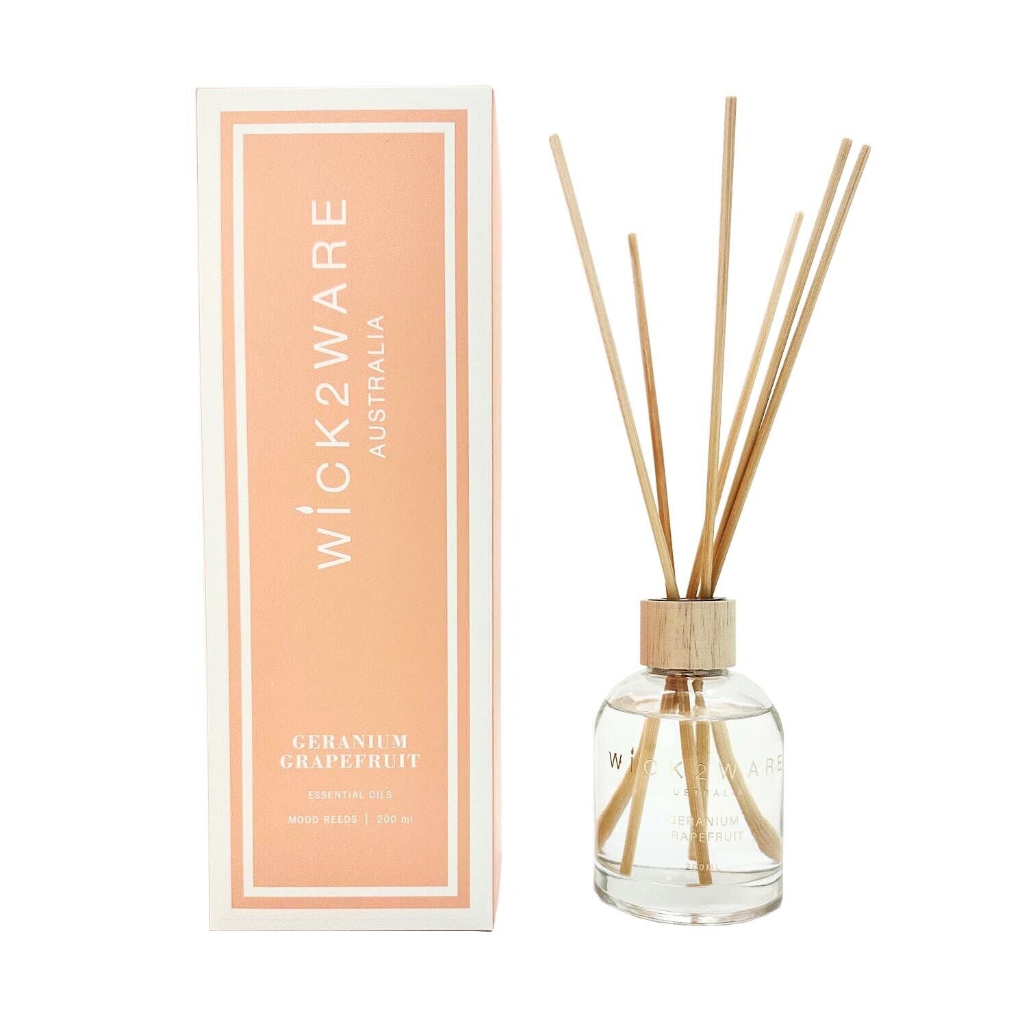 Grapefruit Reed Diffuser | Geranium Diffuser | Ethereal Diffusers